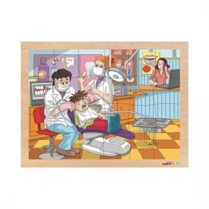 Toptoys 24 Parça Ahşap Puzzle Dişçi