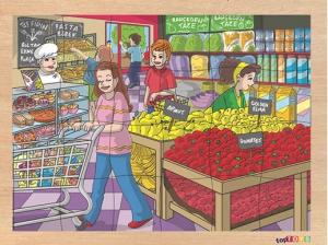 Toptoys Alışveriş Ahşap Puzzle 24 Parça