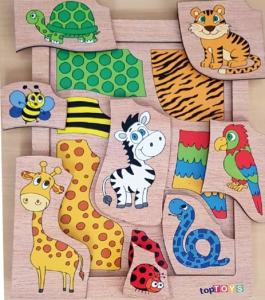 Toptoys Bil Bakalım Kime Ait Hayvanlar Ahşap Puzzle