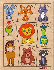 Toptoys Bil Bakalım Kimin Kuyruğu Ahşap Puzzle