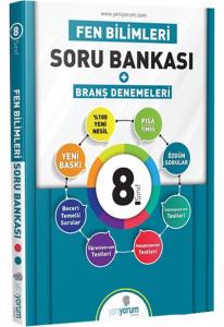 Yeniyorum 8. Sınıf Fen Bilgisi Soru Bankası Branş Denemeleri