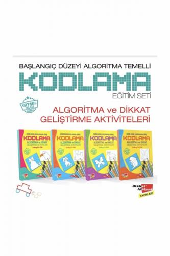 Başlangıç Düzeyi Algoritma Temelli Adım Adım Kodlama 4'lü Kitap Seti D