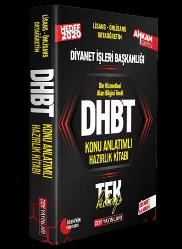 DDY 2020 DHBT AHKAM SERİSİ Tüm Adaylar Konu Anlatımlı Hazırlık Kitabı 