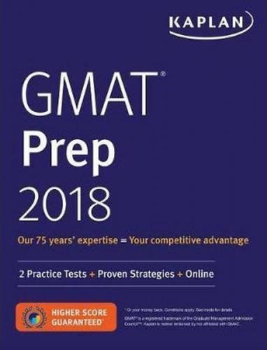 Kaplan 2018 GMAT Prep Kaplan Komisyon
