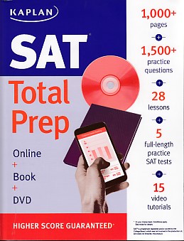 Kaplan SAT Total Prep Online Book DVD Kaplan Komisyon