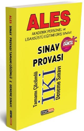 Kariyer Meslek 2021 ALES Sınav Provası Tamamı Çözümlü 2 Deneme Sınavı