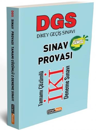 Kariyer Meslek 2021 DGS Sınav Provası Tamamı Çözümlü 2 Deneme Sınavı