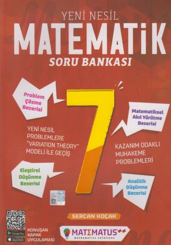 Matematus Yayınları 7. Sınıf Matematik Yeni Nesil Soru Bankası Sercan 