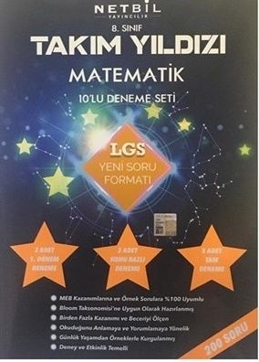 Netbil Yayıncılık 8. Sınıf Matematik Takım Yıldızı 10 Deneme Seti Netb