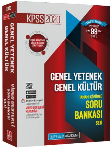 Pegem 2020 KPSS Genel Yetenek Genel Kültür Tamamı Çözümlü Soru Bankası