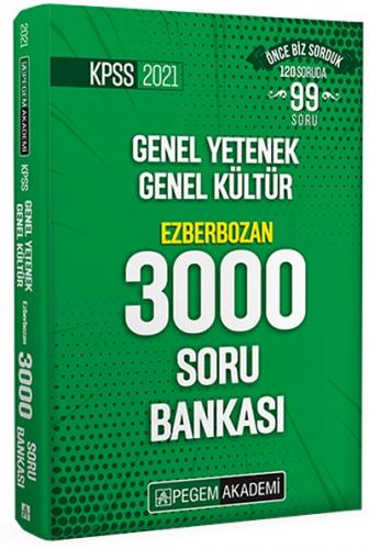 Pegem 2021 KPSS GY-GK Ezberbozan 3000 Soru Bankası Pegem Komisyon