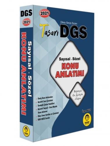 Tasarı 2021 DGS Matematik-Türkçe Konu Anlatımı Tek Kitap