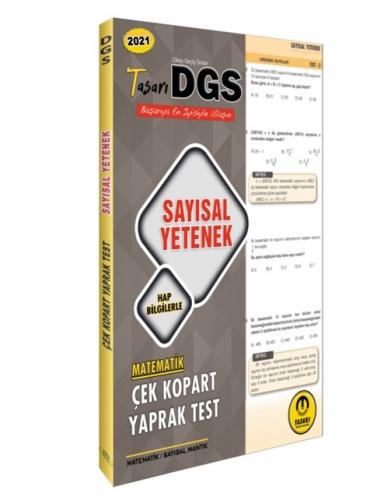 Tasarı 2021 DGS Sayısal Yetenek Yaprak Test