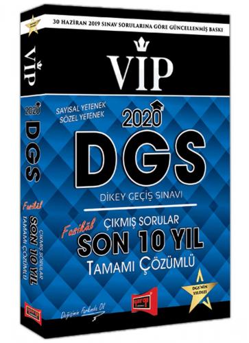Yargı 2020 DGS VIP Sayısal Sözel Yetenek Son 10 Yıl Tamamı Çözümlü Fasikül Çıkmış Sorular