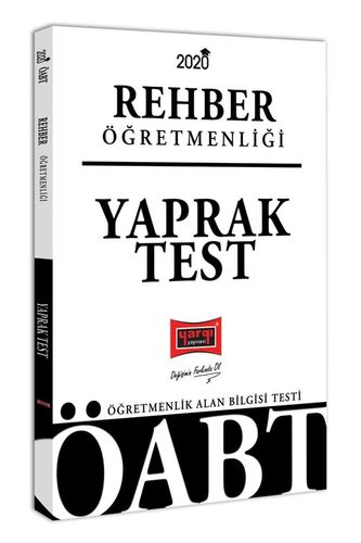 .Yargı 2020 KPSS ÖABT Rehber Öğretmenliği Yaprak Test