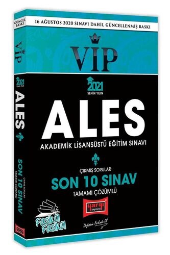 Yargı 2021 ALES VIP Son 10 Sınav Tamamı Çözümlü Fasikül Çıkmış Sorular