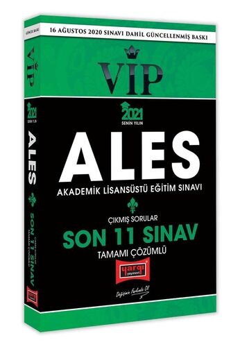 Yargı 2021 ALES VIP Son 11 Sınav Tamamı Çözümlü Çıkmış Sorular