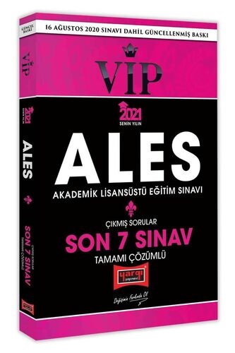 Yargı 2021 ALES VIP Son 7 Sınav Tamamı Çözümlü Çıkmış Sorular