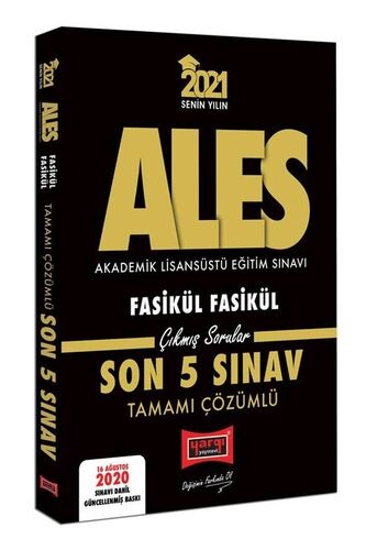 Yargı 2021 ALES VIP Tamamı Çözümlü Fasikül Fasikül Son 5 Sınav Çıkmış Sorular-16 Ağustos 2020 Sınavı