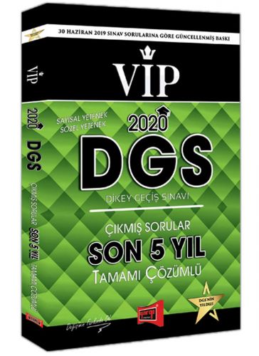 Yargı 2020 DGS VIP Sayısal Sözel Yetenek Son 5 Yıl Tamamı Çözümlü Çıkmış Sorular