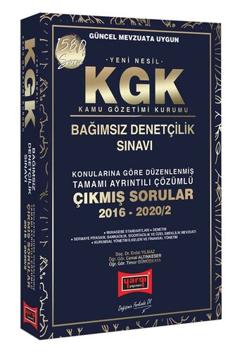 Yargı Yayınları Yeni Nesil KGK Bağımsız Denetçilik Sınavı Tamamı Ayrıntılı Çözümlü Çıkmış Sorular