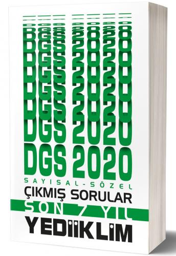 Yediiklim 2020 DGS Sayısal Sözel Bölüm Son 7 Yıl Çıkmış Sorular