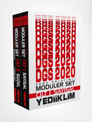 Yediiklim 2020 DGS Sayısal Sözel Konu Anlatımlı Modüler Set