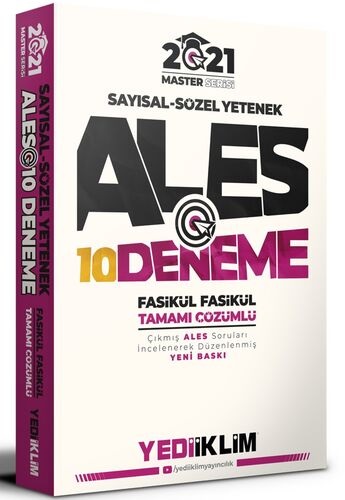 Yediiklim 2021 ALES Master Serisi Sayısal-Sözel Yetenek Fasikül Deneme
