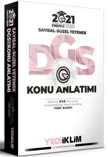 Yediiklim 2021 DGS Prestij Serisi Sayısal-Sözel Yetenek Konu Anlatımlı