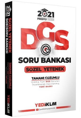 Yediiklim 2021 DGS Prestij Serisi Sözel Yetenek soru Bankası