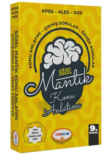 Yediiklim KPSS ALES DGS 2020 Sözel Mantık Konu Anlatımı