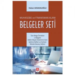 Muhasebe ve Finansman Alanı Belgeler Seti