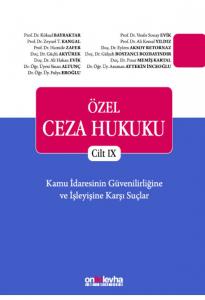 Özel Ceza Hukuku Cilt IX