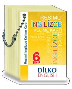 Dilko Yayınları 6. Sınıf Resimli İngilizce Kelime Kartı