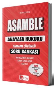 ASAMBLE Anayasa Hukuku Soru Bankası Çözümlü
