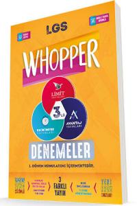 Limit Yayınları 8. Sınıf LGS 1. Dönem Whopper 3 lü Deneme Seti