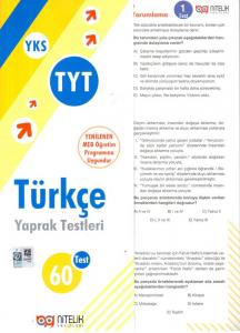 Nitelik TYT Türkçe Yaprak Test