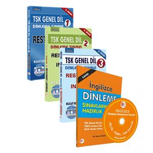 TSK Genel Dil Dinleme Sınavlarına Hazırlık Seti + İngilizce Dinleme Sınavlarına Hazırlık Kitabı