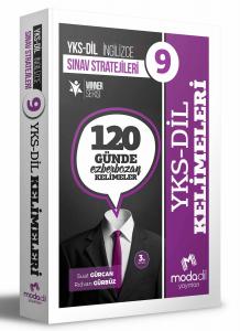 Modadil Yayınları YKS DİL Sınav Stratejileri 9 - 120 Günde Ezberbozan Kelimeler
