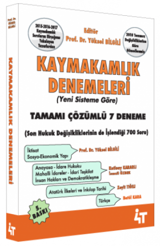 4T Kaymakamlık Denemeleri