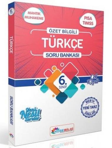 KöşeBilgi Yayınları 6. Sınıf Türkçe Özet Bilgili Soru Bankası Komisyon