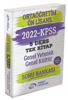 Murat Yayınları 2022 KPSS Ortaöğretim Ön Lisans Genel Yetenek Genel Kü