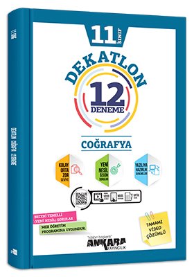 Ankara Yayıncılık 11. Sınıf Coğrafya Dekatlon 12 Deneme Komisyon