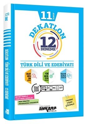 Ankara Yayıncılık 11. Sınıf Türk Dili ve Edebiyatı Dekatlon 12 Deneme 