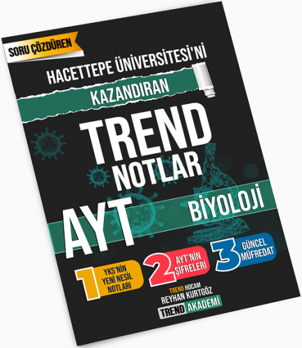 Trend Akademi AYT Biyoloji Hacettepe Üniversitesini Kazandıran Trend N