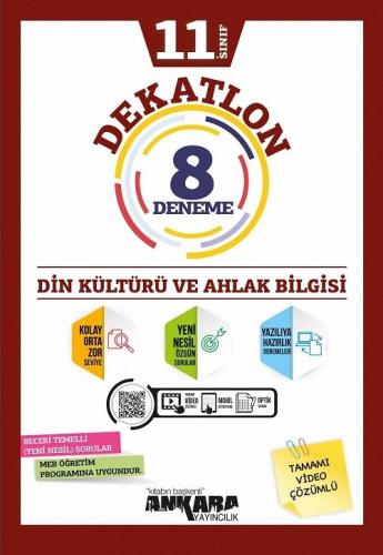 Ankara Yayıncılık 11. Sınıf Din Kültürü ve Ahlak Bilgisi Dekatlon 8 De