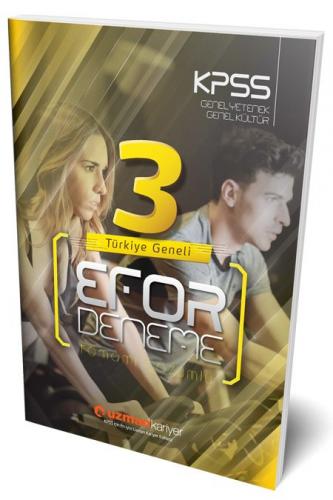 Uzman Kariyer Yayınları 2020 KPSS Genel Yetenek Genel Kültür Türkiye Geneli Efor 3 Deneme Çözümlü
