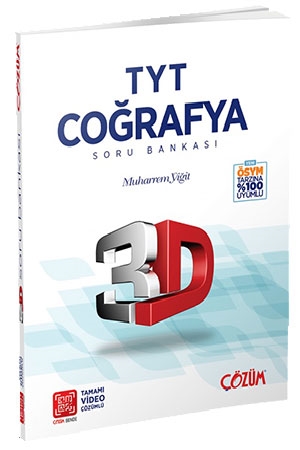Çözüm TYT 3D Coğrafya Tamamı Video Çözümlü Soru Bankası