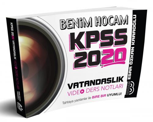 Benim Hocam Yayınları 2020 KPSS Vatandaşlık Video Ders Notları