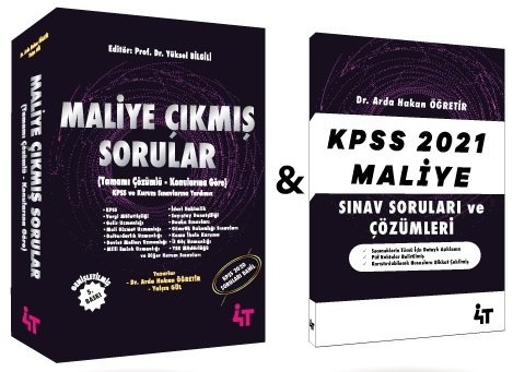 4t Yayinlari Kpss A Grubu Maliye Cikmis Sorular Cozumlu Arda Hakan Ogr